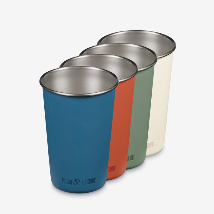 Stainless Steel Pint Cups – 4 Pack