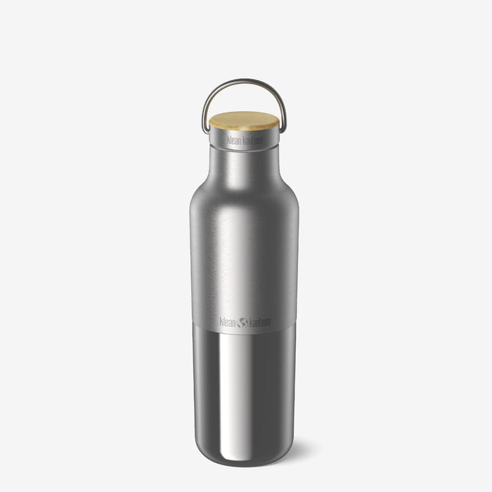 20oz Sustainable Stainless Steel Insulated Bottle – Bamboo Cap
