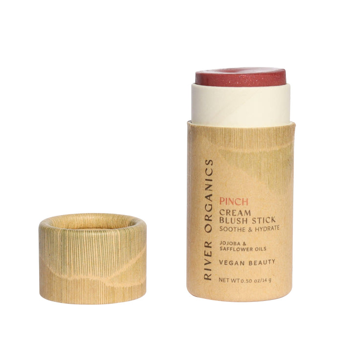 Creamy Vegan Blush Stick – Pinch | Zero Waste Multi-Use Cheek & Lip Tint