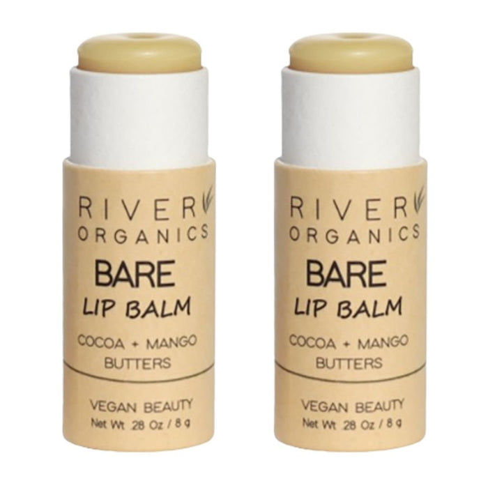Set of 2 Lip Balms or Lip Stains – Vegan, Organic & Plastic-Free | Hydrating Natural Lip Care