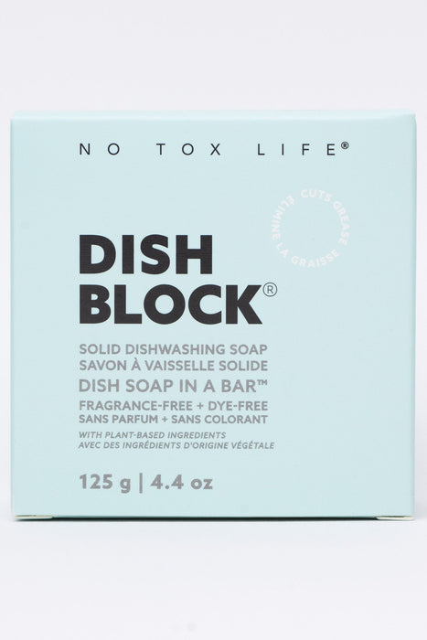 DISH BLOCK® Solid Dish Soap Bar – 4.4 oz (125g) – Fragrance Free