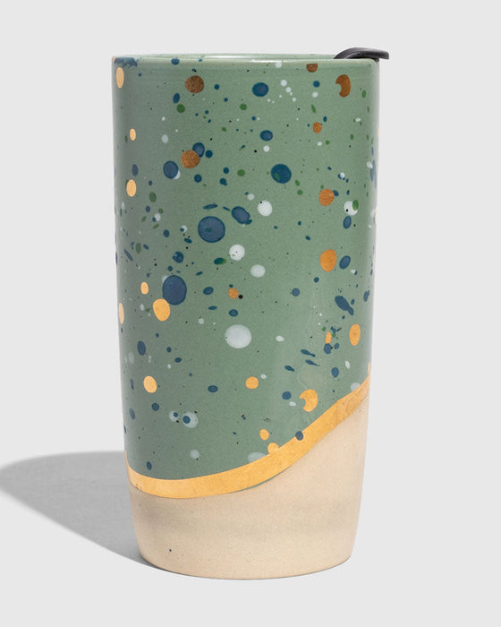 Insulated Stoneware Travel Mug with Lid – 10 oz.