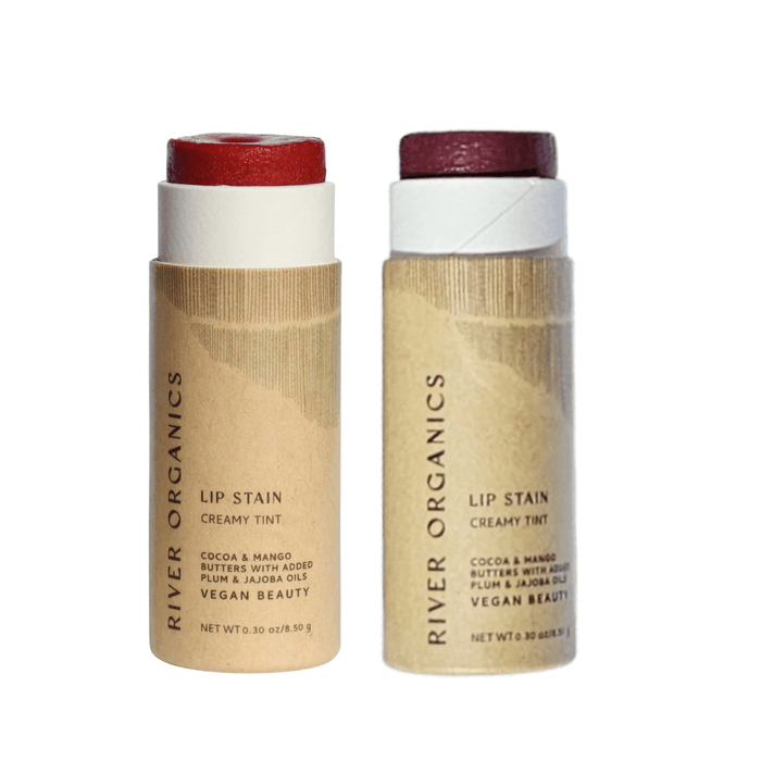 Vegan Lip Stain Set – Hydrating, Long-Lasting & Plastic-Free Lip Color