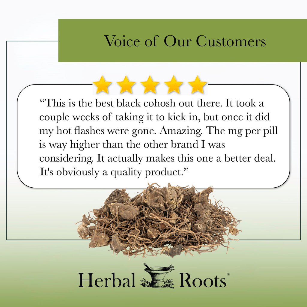 Voice of our customers. "This is the best black cohosh out there. It took a couple of weeks of taking it to kick in, but once it did my hot flashes were gone. Amazing. The mg per pill is way higher than the other brand I was considering. It actually makes this one a better deal. It's obviously a quality product."