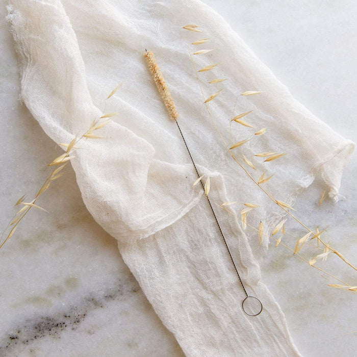 Straw Cleaner – Agave Fiber & Steel | Plastic-Free, Sustainable & Straw Cleaning Brush