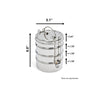 4-Layer Stacked Food Storage - Stainless Steel