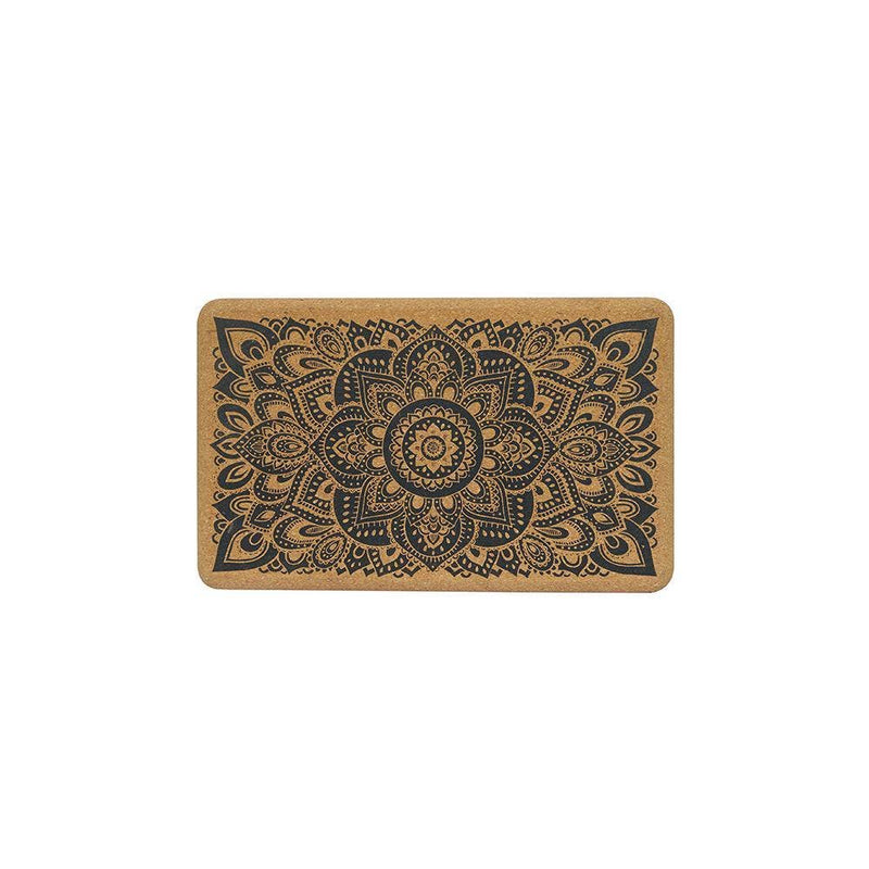 Cork Yoga Block – Mandala Black