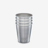 Stainless Steel 10oz Cup Set – 4 Pack