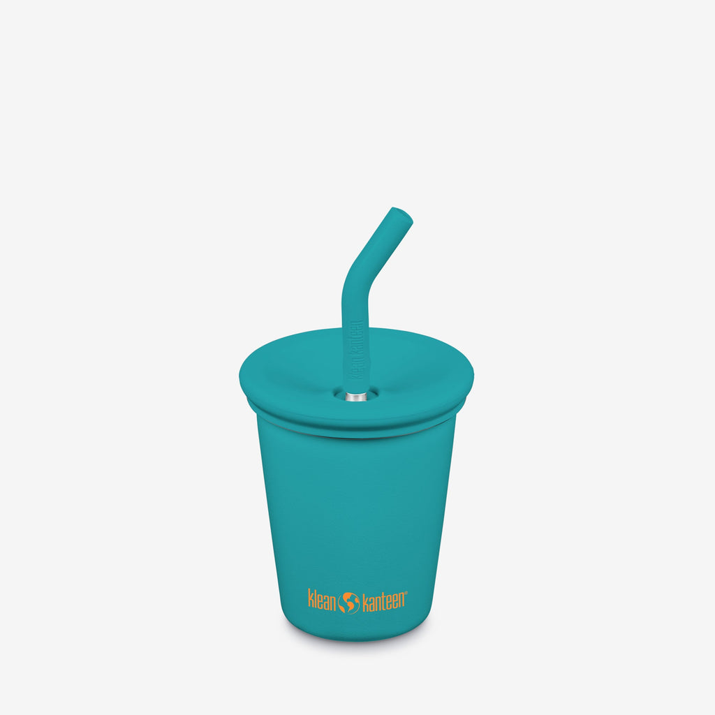 10oz Reusable Kid’s Cup with Straw Lid – Stainless Steel