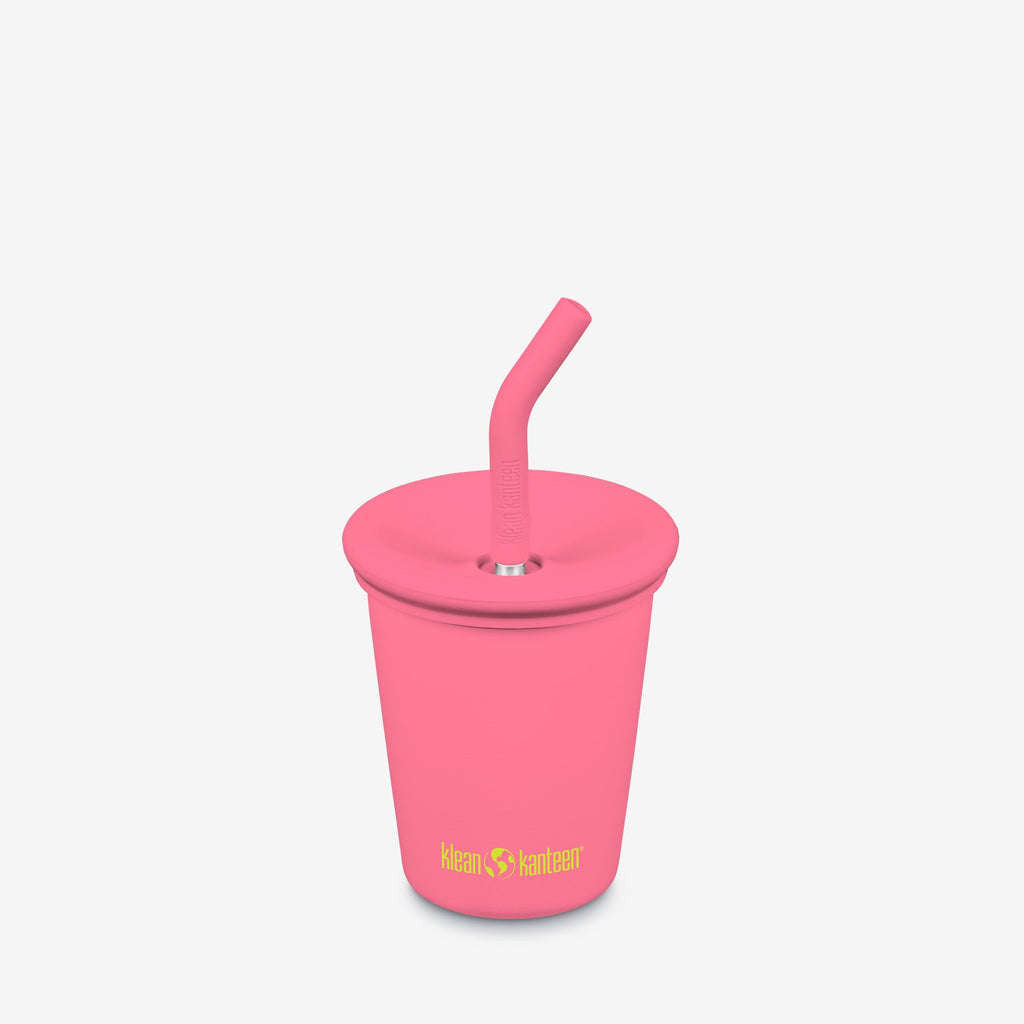 10oz Reusable Kid’s Cup with Straw Lid – Stainless Steel