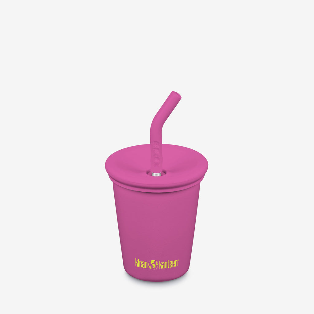 10oz Reusable Kid’s Cup with Straw Lid – Stainless Steel