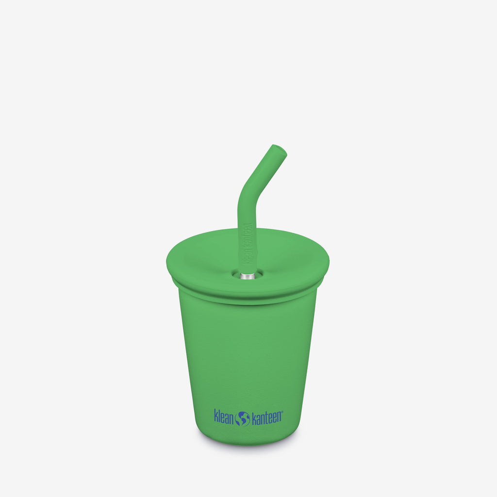 10oz Reusable Kid’s Cup with Straw Lid – Stainless Steel