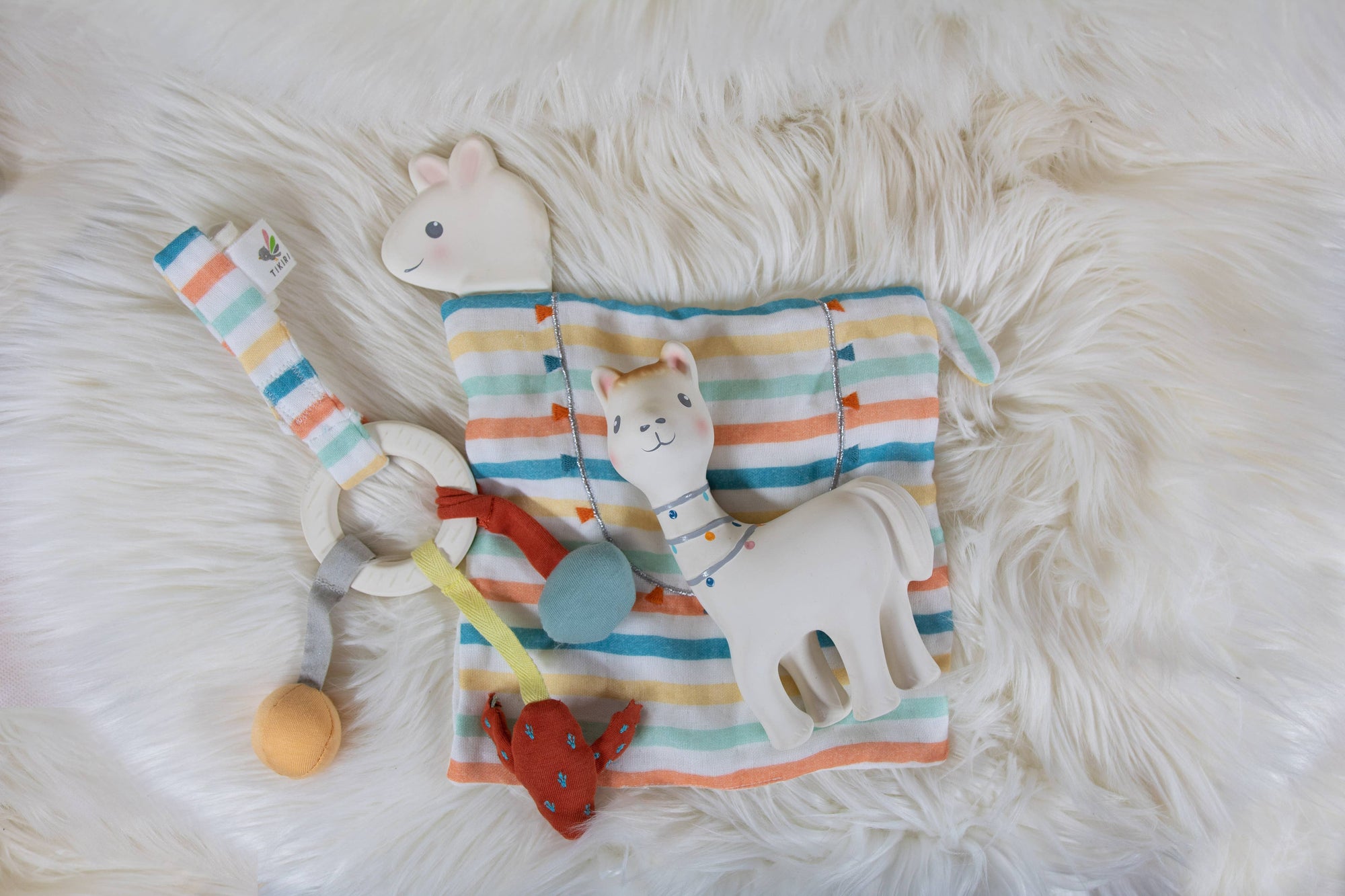 Tikiri Toys LLC - Lilith the Llama Organic Natural Rubber Teether Toy