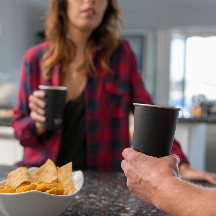 Reusable 16oz Stainless Steel Pint Cup