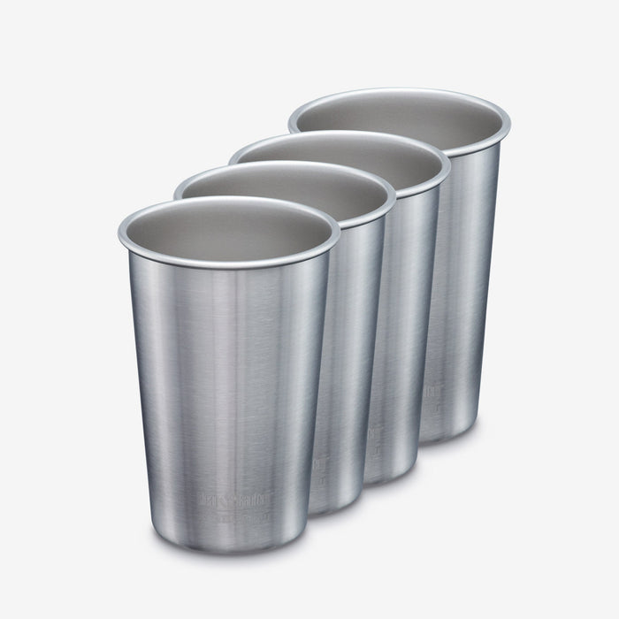 Stainless Steel Pint Cups – 4 Pack