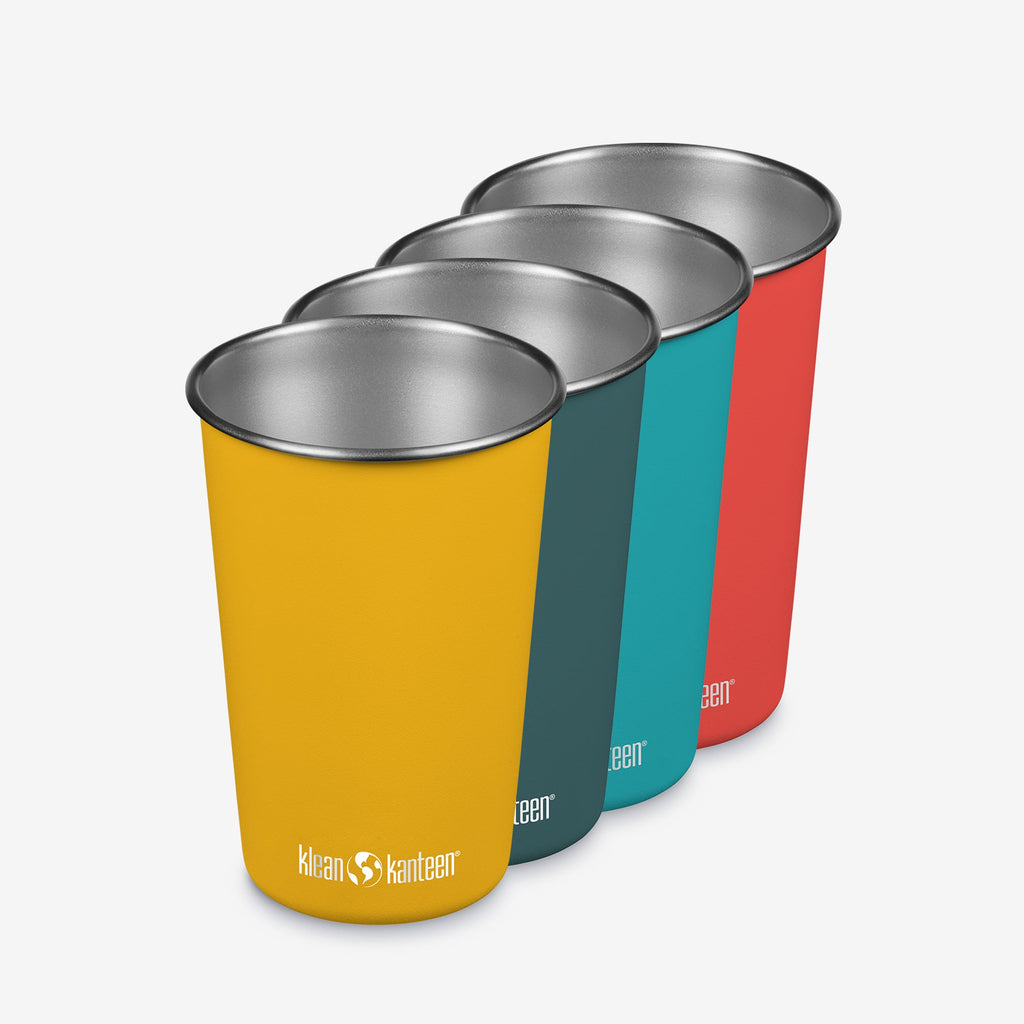 Stainless Steel Pint Cups – 4 Pack
