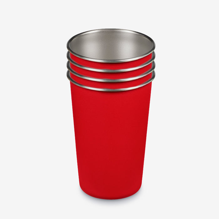 Stainless Steel Pint Cups – 4 Pack