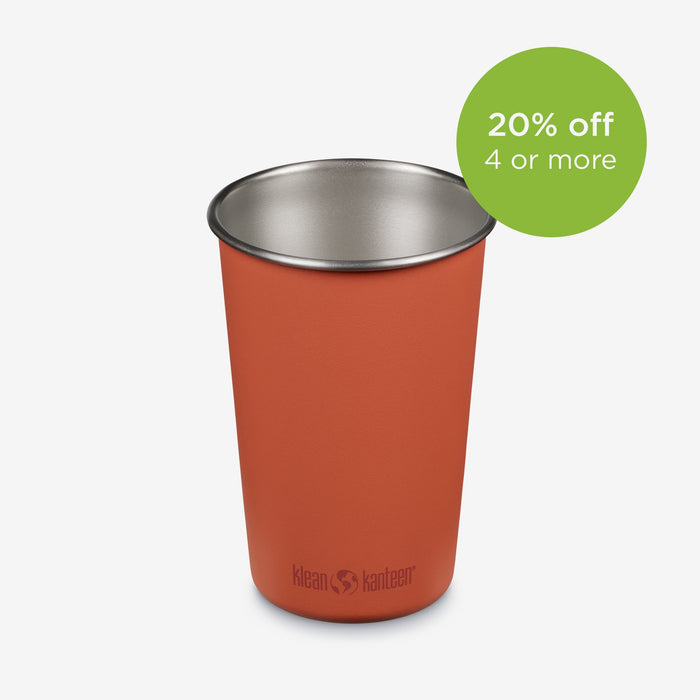 Reusable 16oz Stainless Steel Pint Cup