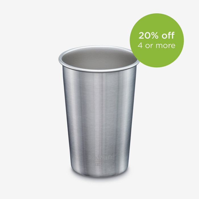 Reusable 16oz Stainless Steel Pint Cup