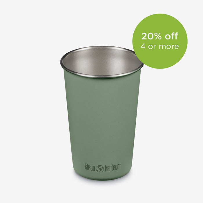 Reusable 16oz Stainless Steel Pint Cup