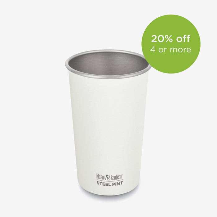 Reusable 16oz Stainless Steel Pint Cup
