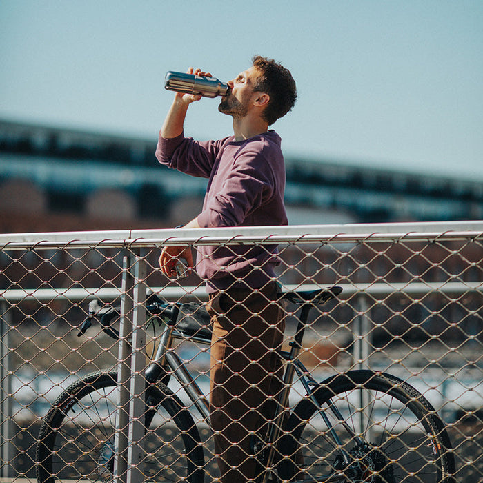 20oz Sustainable Stainless Steel Insulated Bottle – Bamboo Cap