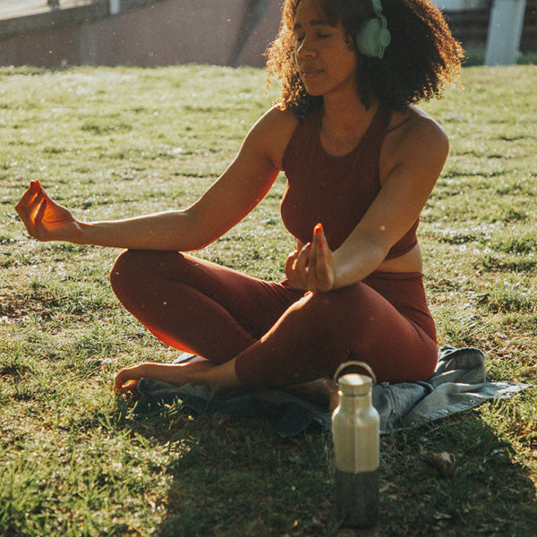 12oz Reflect Insulated Bottle – Bamboo Cap, Recycled Steel