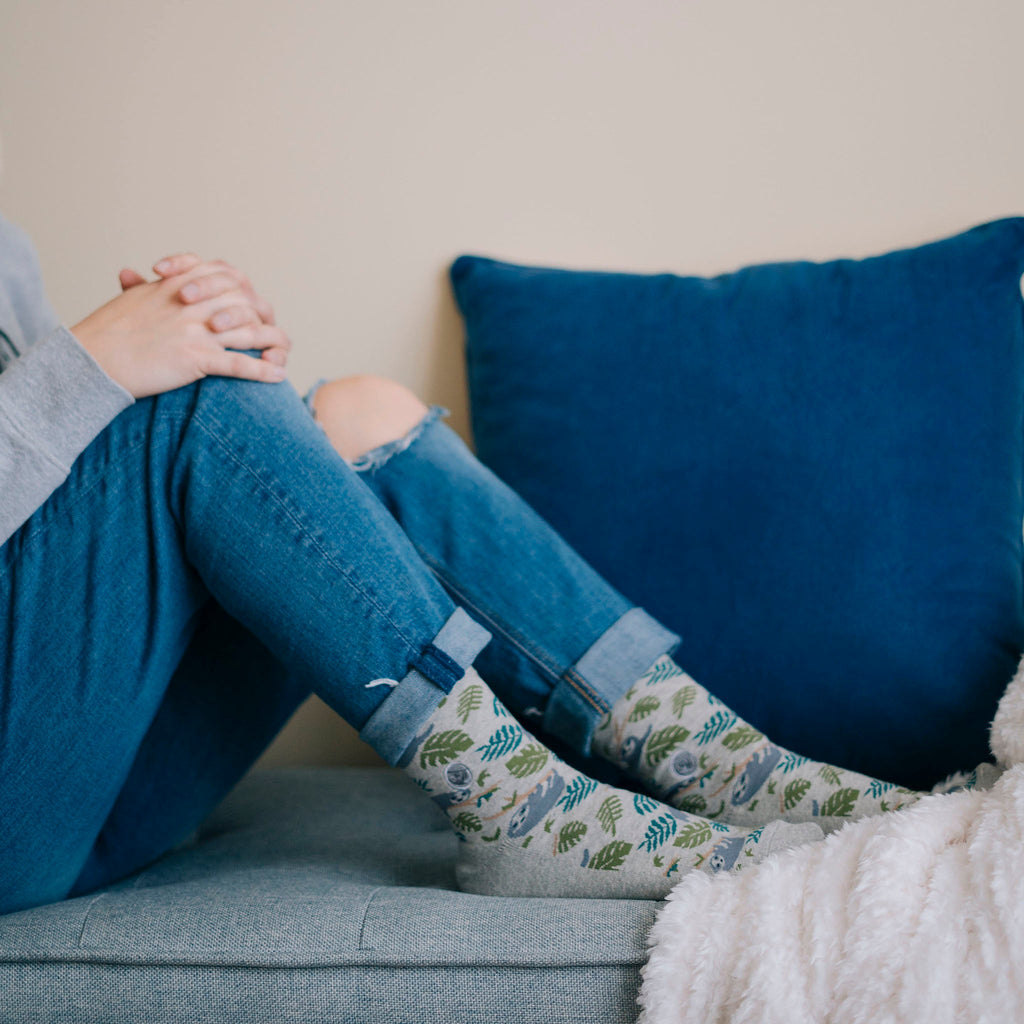 Socks that Protect Sloths - Crew Length