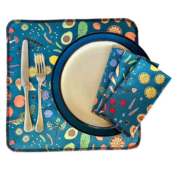 Reusable Cotton Napkins – Eco-Friendly Set of 4