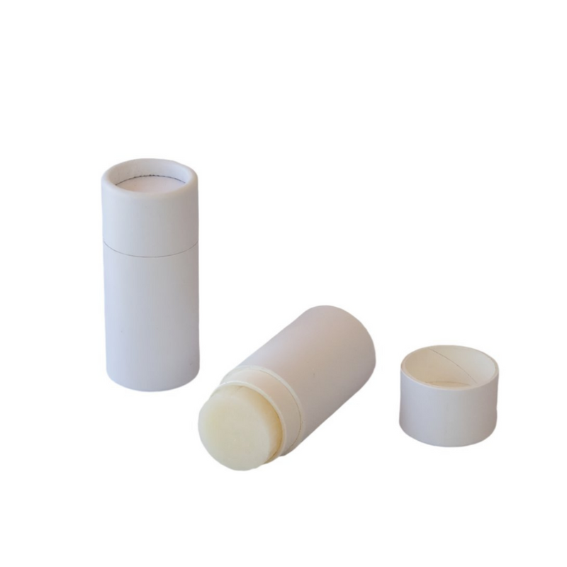 .25 ounce / 7 g White Paper Lip Balm Tubes with Coated Outer Paper