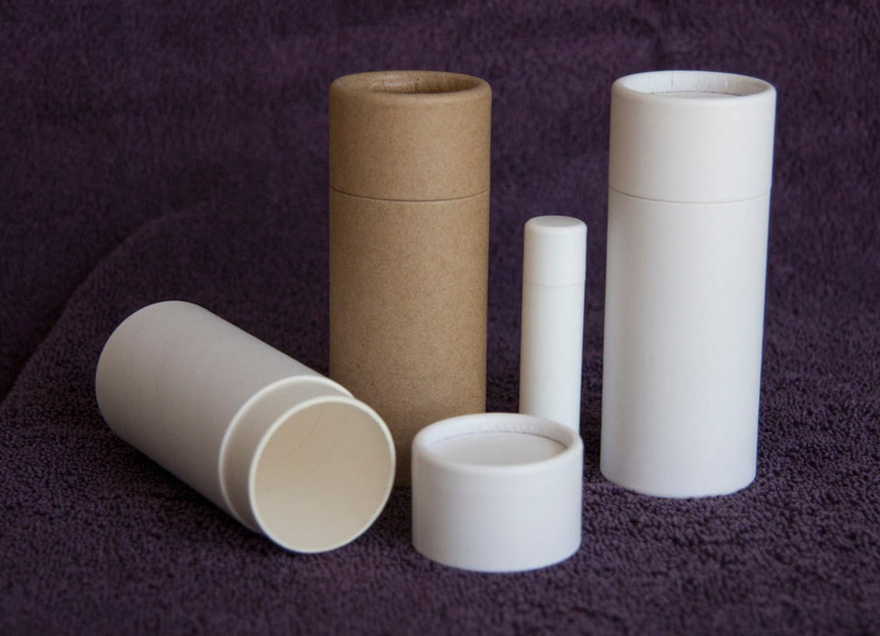 2.5oz Natural Kraft Push-Up Cosmetic Tube (70g) – Eco-Friendly Paperboard Packaging