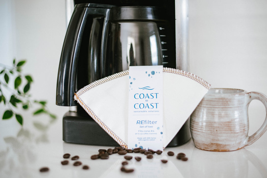Reusable Hemp Coffee Filters – Eco-Friendly 2-Pack