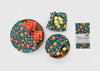 Beeswax Food Wrap – Fall Bloom Print | Reusable Organic Beeswax Wraps for Food Storage (Small, Medium & Large)