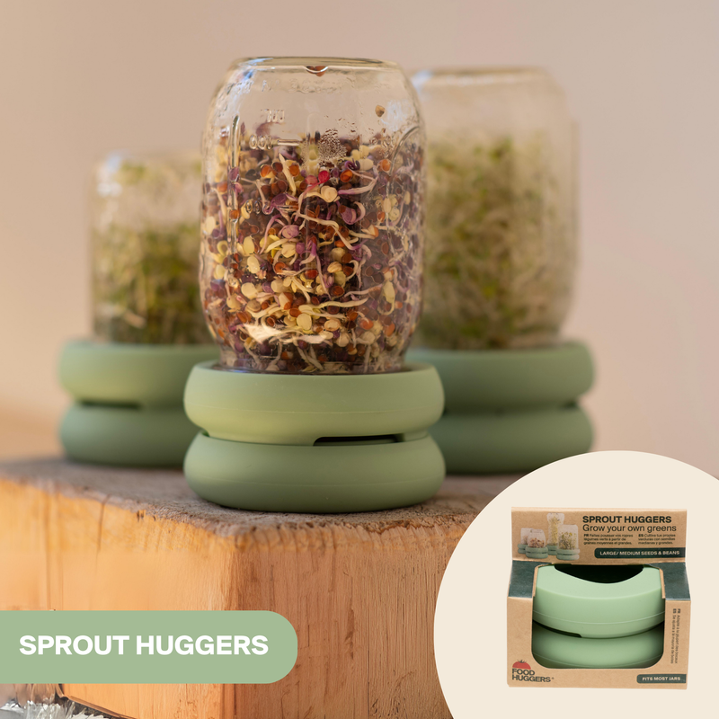 Reusable Silicone Sprouting Lids | Mason Jar Sprout Kit