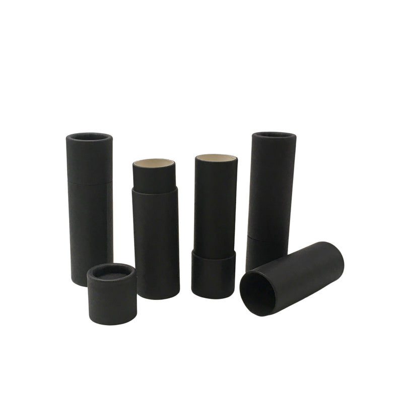 .3 ounce / 8.5 g Matte Black Lip Balm Tubes