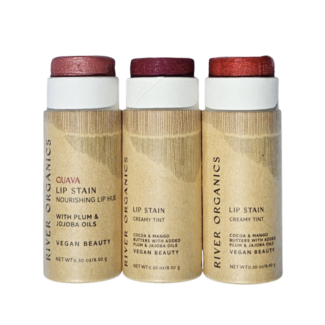 Vegan Lip Stain Set – Hydrating, Long-Lasting &amp; Plastic-Free Lip Color