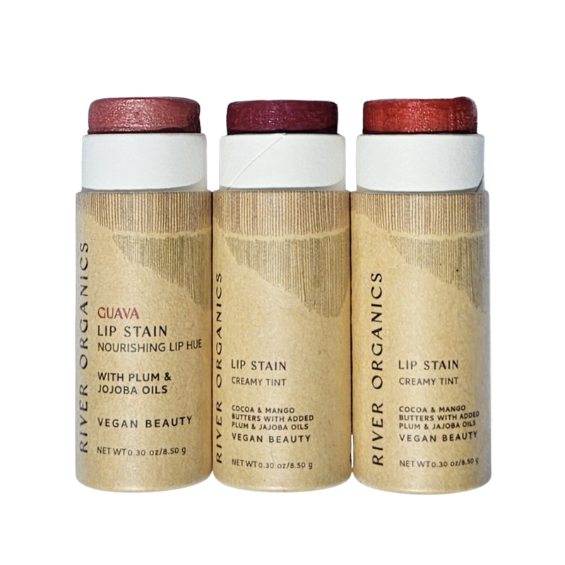 Vegan Lip Stain Set – Hydrating, Long-Lasting & Plastic-Free Lip Color