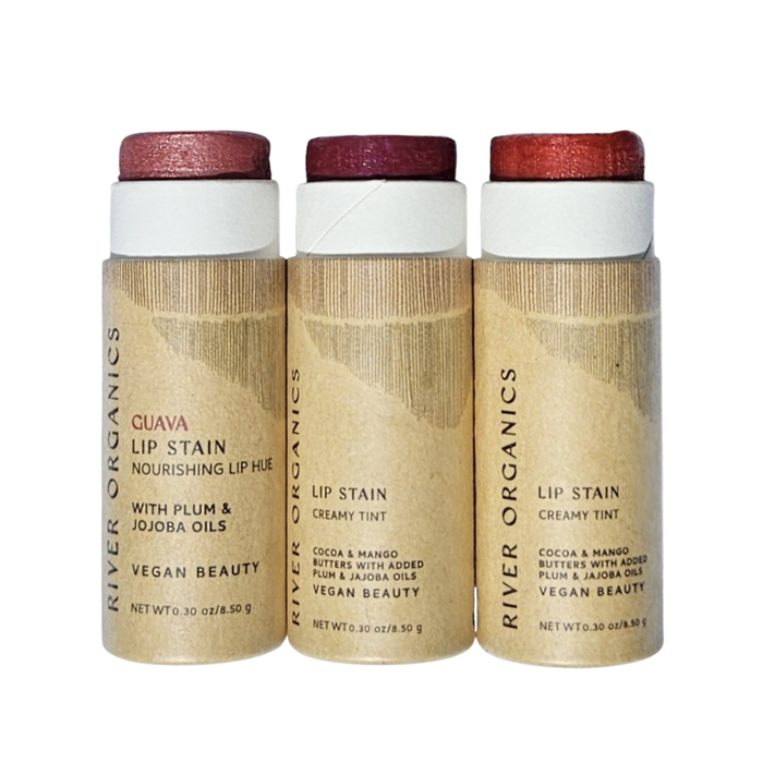Vegan Lip Stain Set – Hydrating, Long-Lasting & Plastic-Free Lip Color