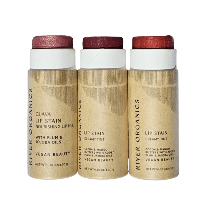 Vegan Lip Stain Set – Hydrating, Long-Lasting & Plastic-Free Lip Color