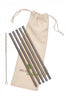 5 Stainless Steel Smoothie Straight Drinking Straws
