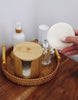 Bamboo Storage Box + Reusable Hemp Cotton Rounds – 15-Pack Zero Waste Skincare Set