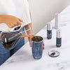 Azurite Travel Bottle Set (3-Pack with Recycled Toiletry Bag)