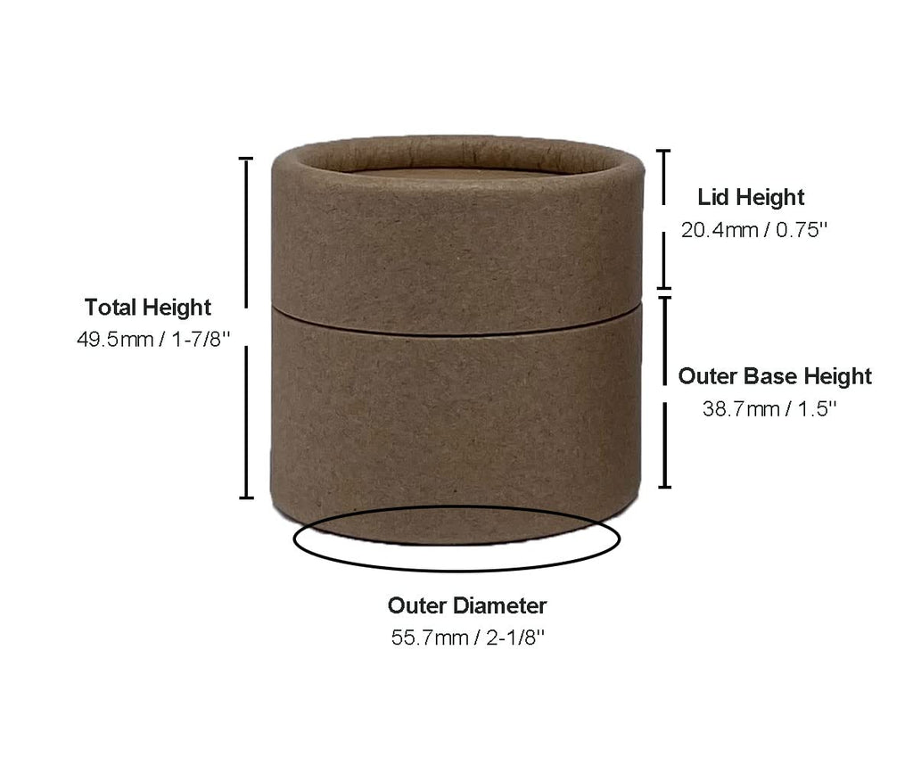 Kraft Paper Jar – 2 oz / 60 g Lightweight Container