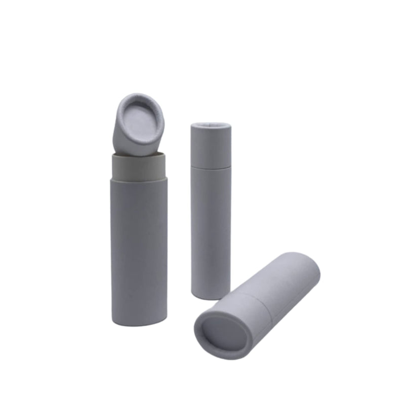 .5 ounce / 15 g White Oval Push-up Lip Balm Tubes