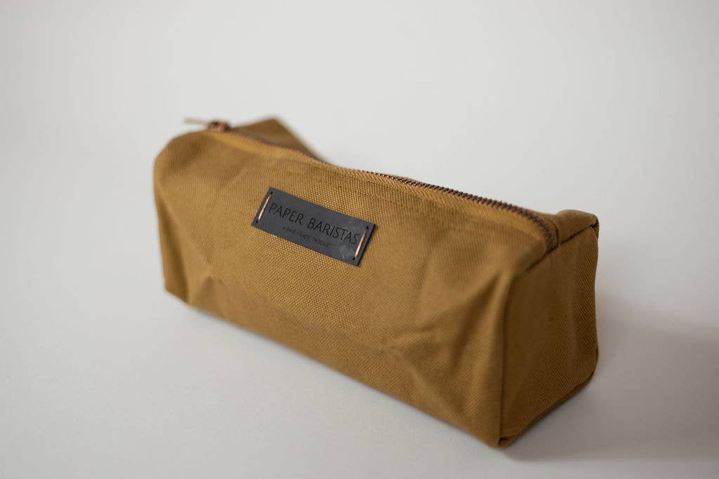 Recycled Canvas Pencil Bag | Leak-Proof, Washable &amp; Eco-Friendly