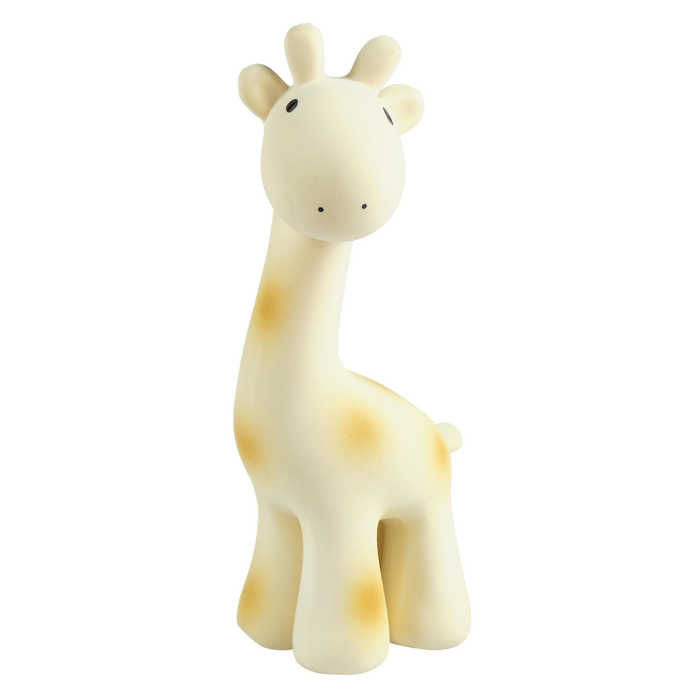 Tikiri Toys LLC - Giraffe Natural Organic Rubber Teether, Rattle & Bath Toy