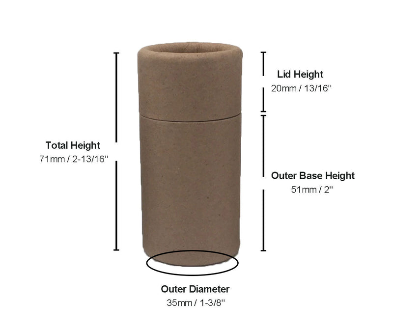 1.25 ounce / 35 g Push-Up Paper Tube