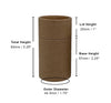 2oz Kraft Paper Shaker Tube (60g) – Plastic-Free & Compostable
