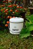 Stainless Steel Countertop Compost Bin – White (0.8 Gallons)