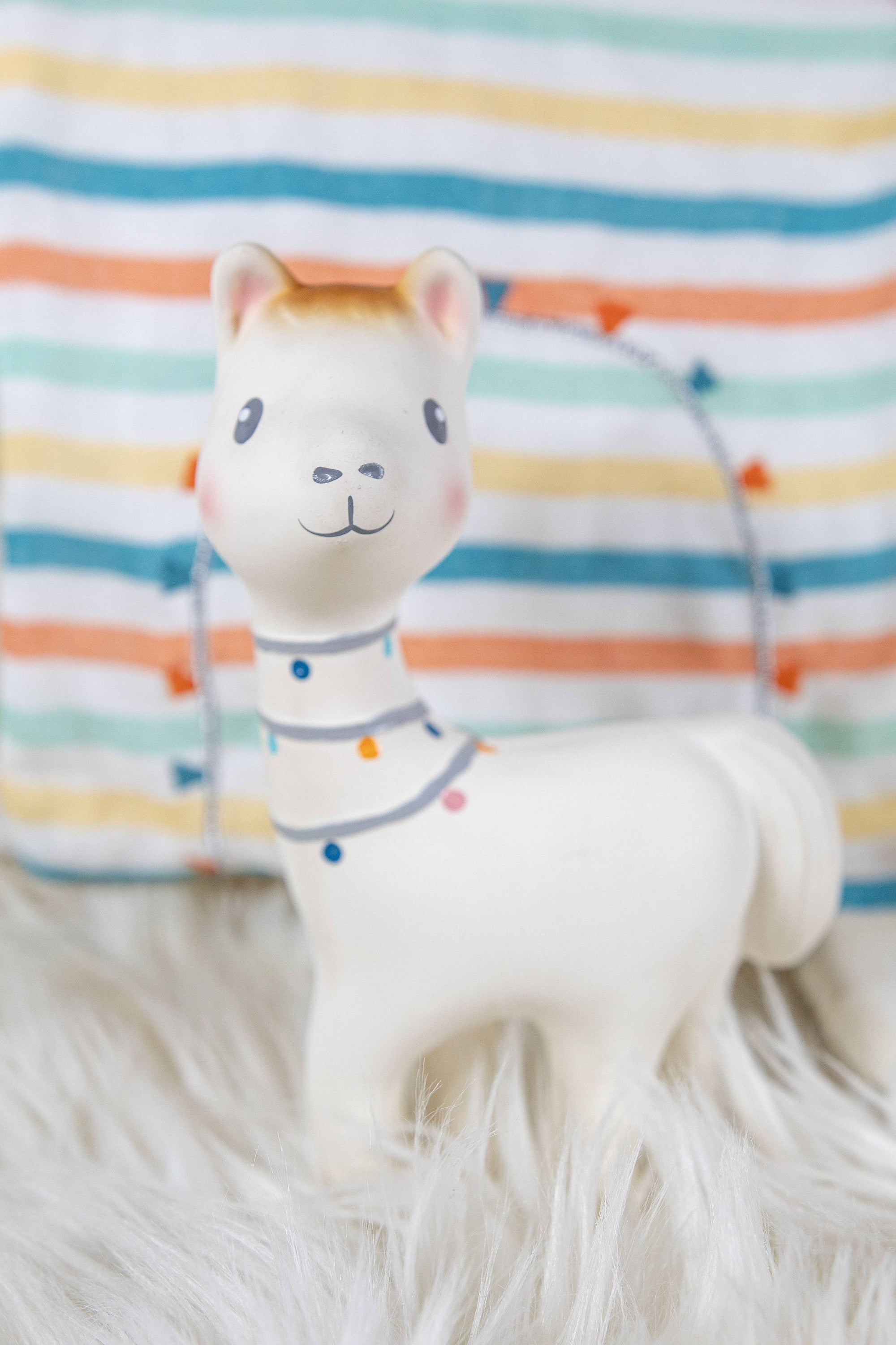 Tikiri Toys LLC - Lilith the Llama Organic Natural Rubber Teether Toy